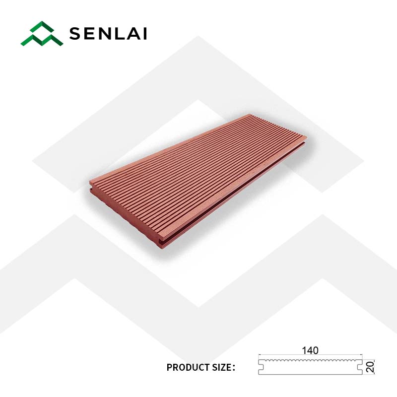 140*20 Wood plastic composite outdoor decking anti-slip wpc decking floor