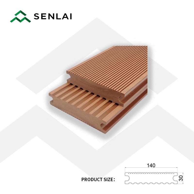30*140 Wood plastic composite outdoor decking wpc decking floor for terrace use