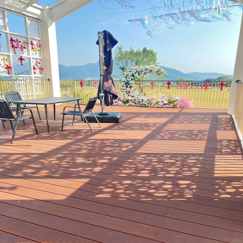 50*140 Straight grain wood plastic composite outdoor decking wpc decking floor for garden use