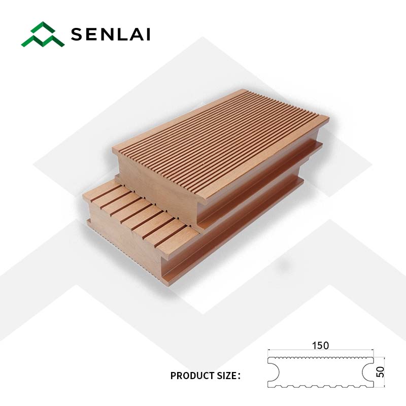 50*140 Straight grain wood plastic composite outdoor decking wpc decking floor for garden use