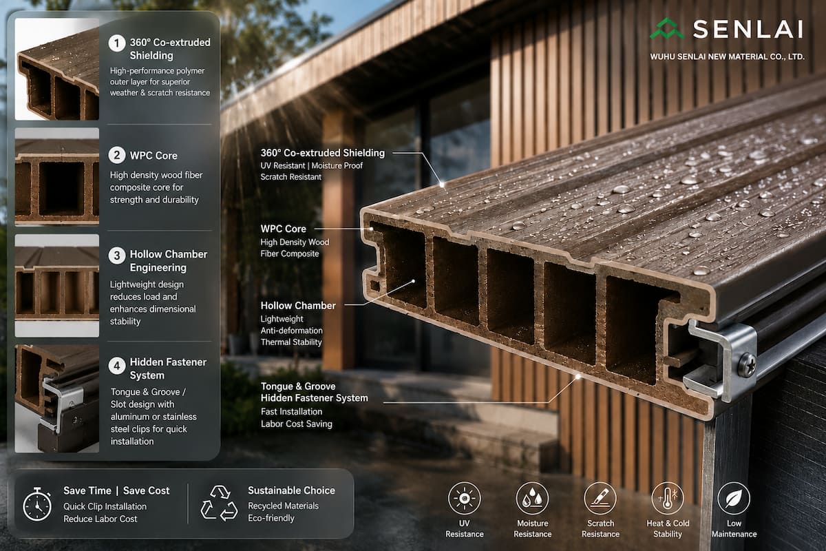durable WPC exterior wall panels
