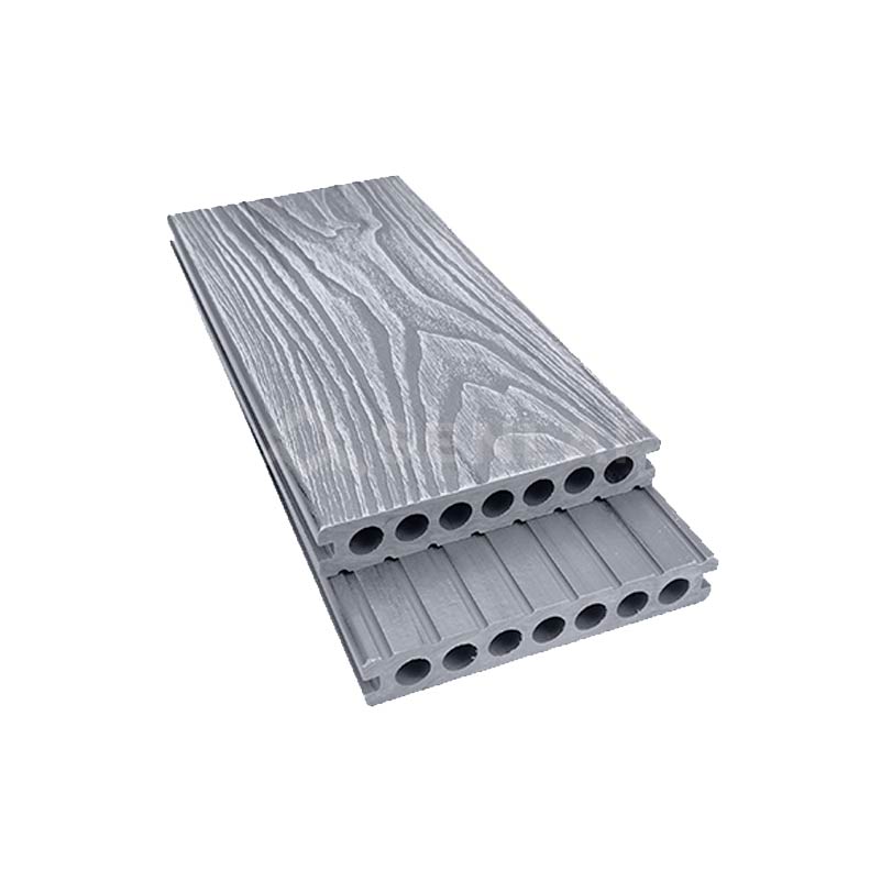 3D Embossed 7 Holes W 146mm T 25mm WPC Flooring Waterproof