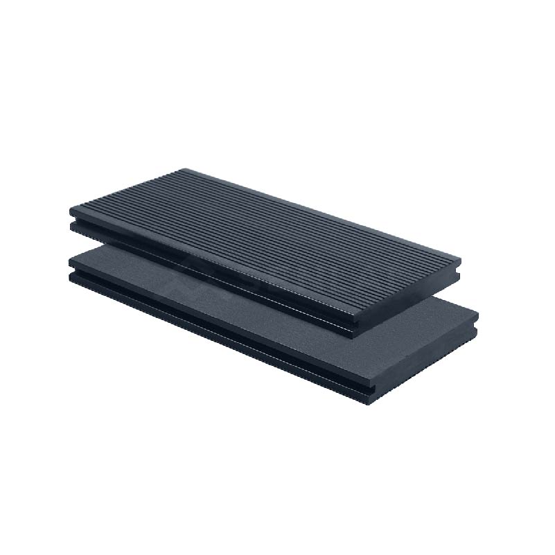 Solid WPC Decking Straight Grain Eco-Friendly Waterproof