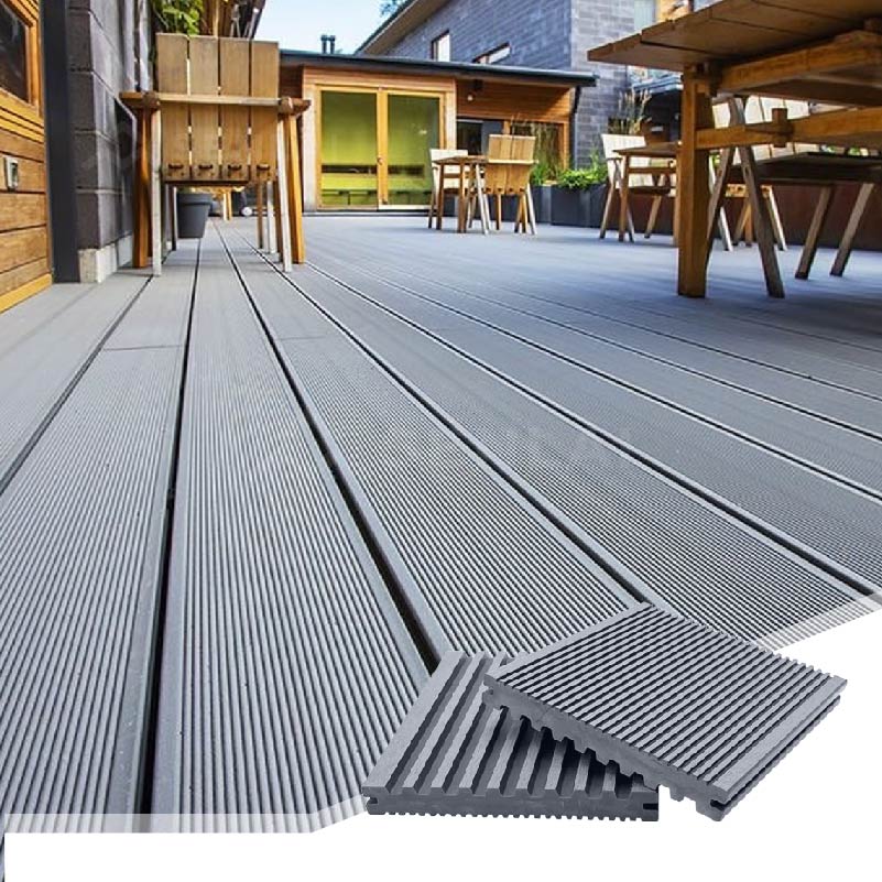 Solid Straight Grain WPC Decking 140×25 Easy Clean