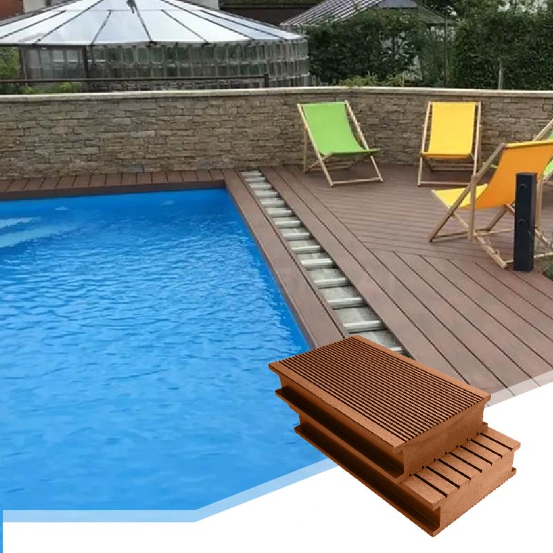 WPC Outdoor Flooring Straight Grain Board  Waterproof