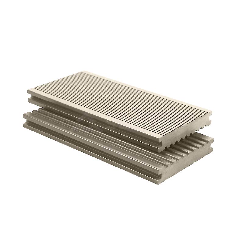 Factory Direct Straight Grain WPC Decking Anti Slip Outdoor Flooring