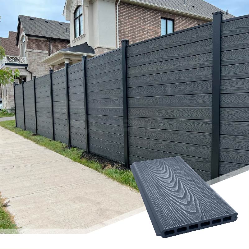 Home Decoration Fence Panel Waterproof WPC Fencing Composite
