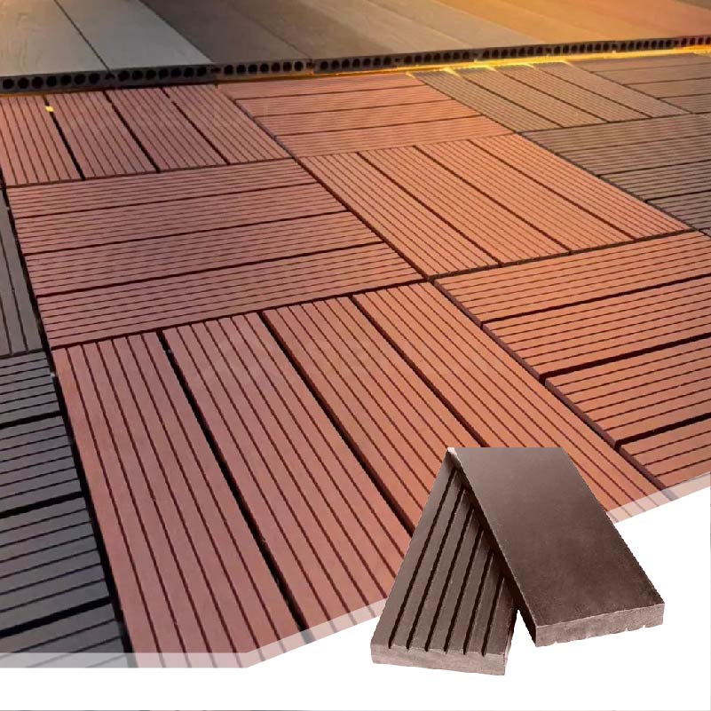 Modern Eco-Friendly Waterproof WPC Decking Outdoor