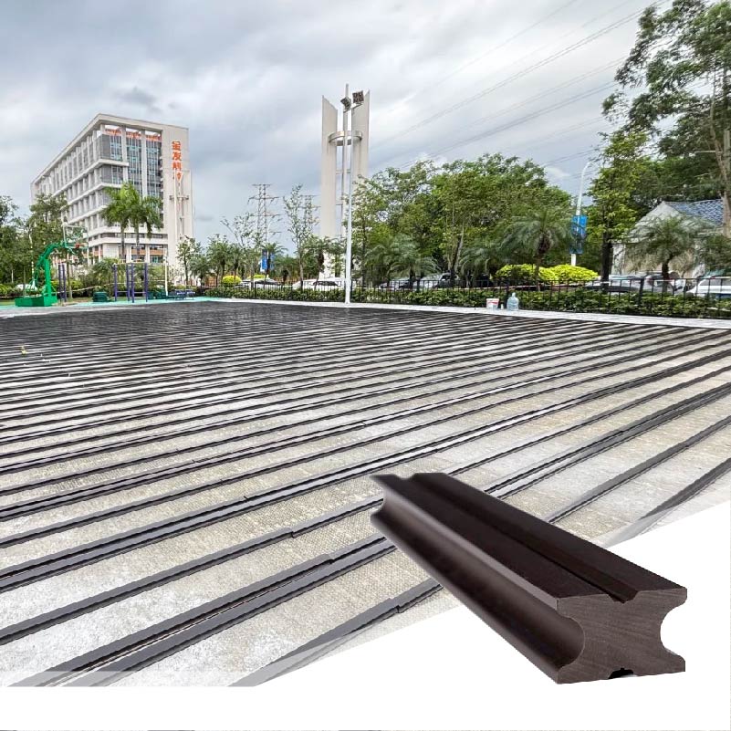 Solid Waterproof Wpc Outdoor Decking Accessories Floor Joist Keel